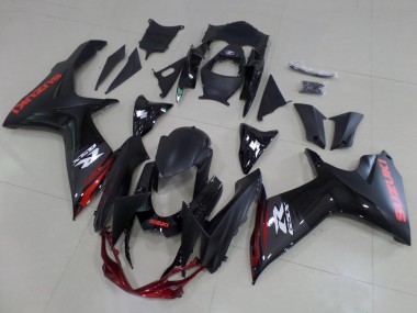 Descuento Carenados Moto Suzuki GSXR 600 / GSXR 750 2011-2024 - Negro Mate Negro Brillante Rojo Blanco