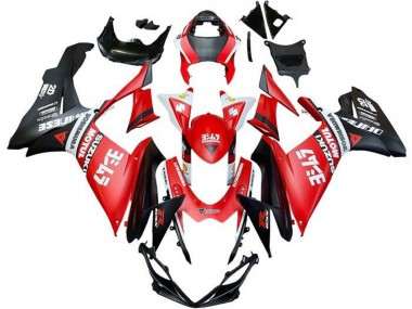 Descuento Carenados Moto Suzuki GSXR 600 / GSXR 750 2011-2024 - Rojo Blanco Negro Motul