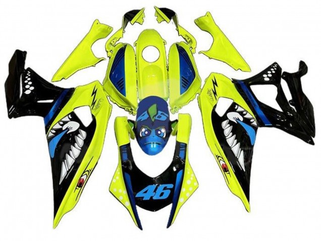 Descuento Carenados Moto Yamaha YZF R7 2021-2024 - Amarillo Negro Tiburón