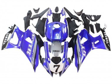 Descuento Carenados Moto Yamaha YZF R7 2021-2024 - Azul Gris Blanco GYTR
