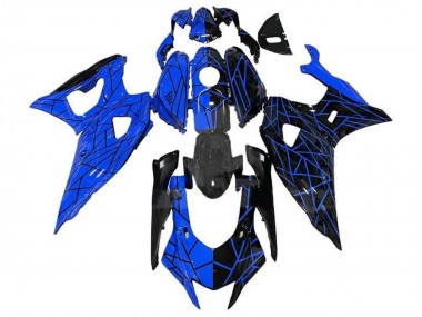 Descuento Carenados Moto Yamaha YZF R7 2021-2024 - Azul Negro Dividir Línea