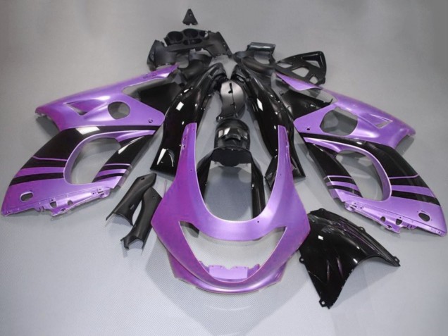 Descuento Carenados Moto Yamaha YZF600R Thundercat 1996-2007 - Púrpura Negro Brillante