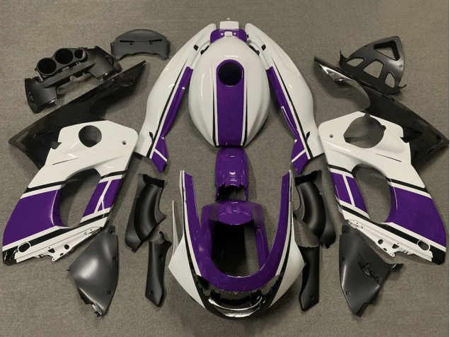 Descuento Carenados Moto Yamaha YZF600R Thundercat 1996-2007 - Blanco Púrpura Negro