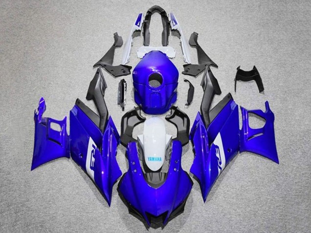 Descuento Carenados Moto Yamaha YZF R3/R25 2019-2021 - Azul Blanco Negro Mate