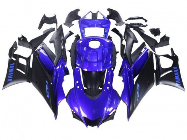 Descuento Carenados Moto Yamaha YZF R3/R25 2019-2021 - Azul Negro Mate