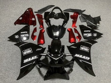 Descuento Carenados Moto Yamaha YZF 1000 R1 2009-2011 - Negro Brillante GYTR Rojo