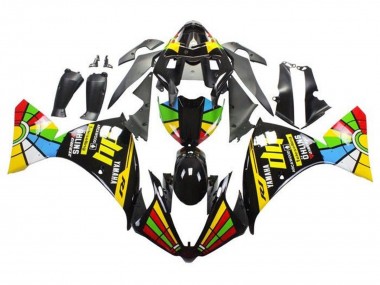 Descuento Carenados Moto Yamaha YZF 1000 R1 2009-2011 - Negro Brillante HP RuedaColores