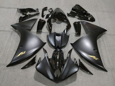 Descuento Carenados Moto Yamaha YZF 1000 R1 2009-2011 - Negro Brillante Negro Mate Oro