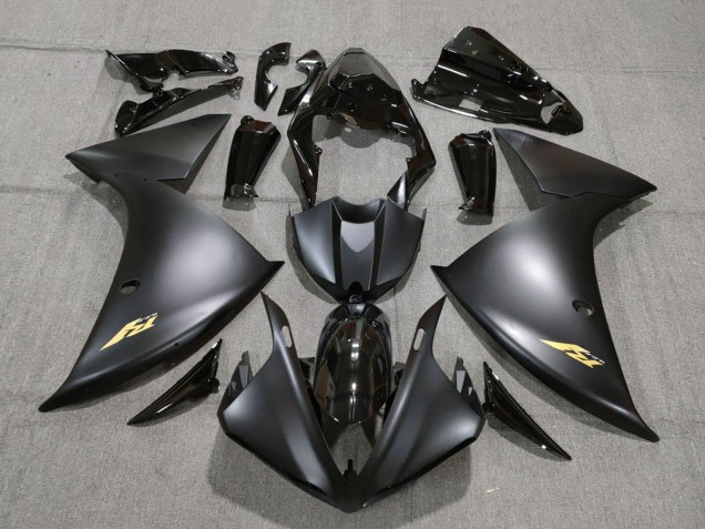 Descuento Carenados Moto Yamaha YZF 1000 R1 2009-2011 - Negro Brillante Negro Mate Oro