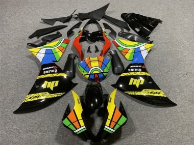 Descuento Carenados Moto Yamaha YZF 1000 R1 2009-2011 - Negro Amarillo HP RuedaColores