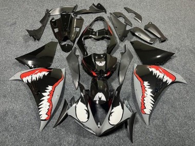 Descuento Carenados Moto Yamaha YZF 1000 R1 2009-2011 - Gris Negro Rojo Blanco Tiburón
