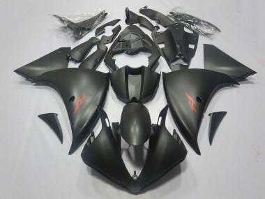 Descuento Carenados Moto Yamaha YZF 1000 R1 2009-2011 - Negro Mate Rojo Calcomanía