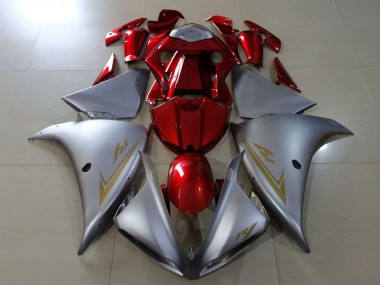 Descuento Carenados Moto Yamaha YZF 1000 R1 2009-2011 - Plata Rojo