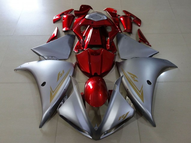 Descuento Carenados Moto Yamaha YZF 1000 R1 2009-2011 - Plata Rojo