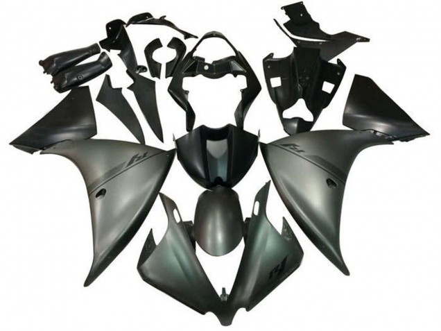 Descuento Carenados Moto Yamaha YZF 1000 R1 2009-2011 - Plata Negro Mate