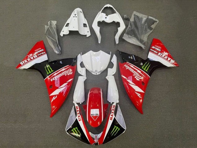 Descuento Carenados Moto Yamaha YZF 1000 R1 2009-2011 - Blanco Rojo Negro Verde Monstruo Milwaukee