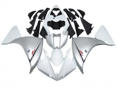 Descuento Carenados Moto Yamaha YZF 1000 R1 2009-2011 - Blanco Plata Negro