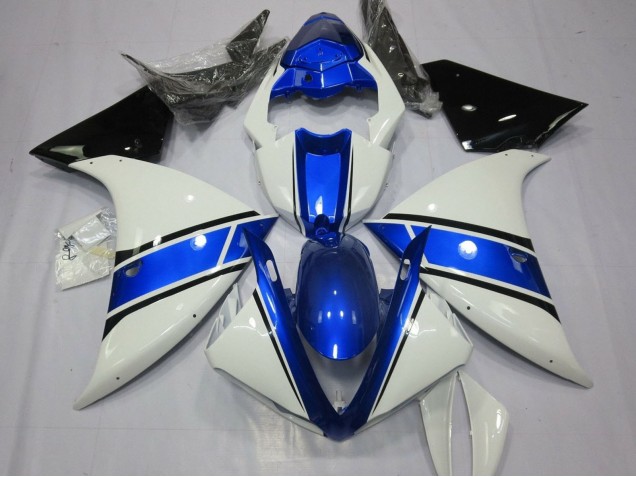 Descuento Carenados Moto Yamaha YZF 1000 R1 2009-2011 - Blanco Azul Negro