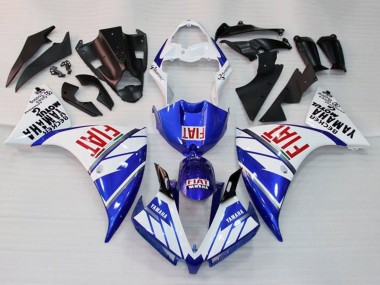 Descuento Carenados Moto Yamaha YZF 1000 R1 2009-2011 - Blanco Azul Rojo Fiat