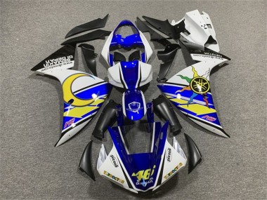 Descuento Carenados Moto Yamaha YZF 1000 R1 2009-2011 - Blanco Azul Amarillo Negro Sol Luna