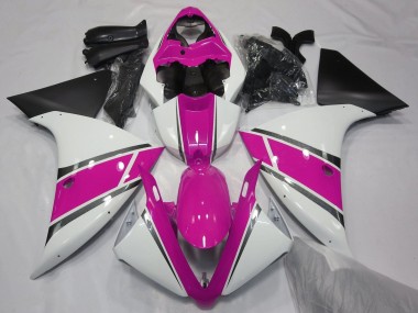 Descuento Carenados Moto Yamaha YZF 1000 R1 2009-2011 - Blanco Rosa Negro