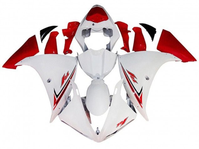 Descuento Carenados Moto Yamaha YZF 1000 R1 2009-2011 - Blanco Rojo