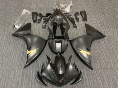 Descuento Carenados Moto Yamaha YZF 1000 R1 2012-2014 - Negro Mate Oro