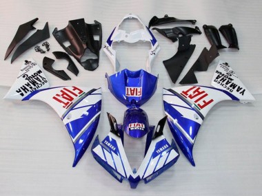 Descuento Carenado Moto Yamaha YZF 1000 R1 2012-2014 - Blanco Azul Rojo Fiat