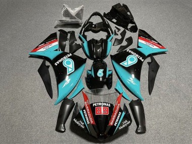 Descuento Carenados Moto Yamaha YZF 1000 R1 2012-2014 - Negro Brillante Azul Petronas