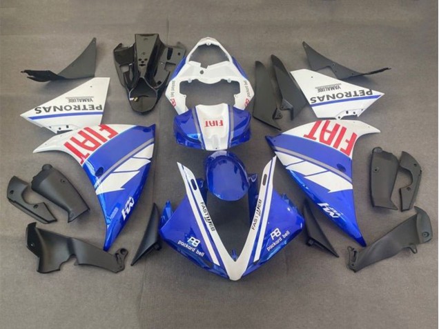 Descuento Carenados Moto Yamaha YZF 1000 R1 2012-2014 - Blanco Azul Rojo Fiat