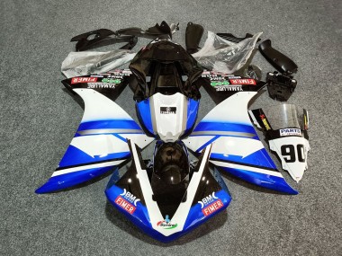 Descuento Carenados Moto Yamaha YZF 1000 R1 2012-2014 - Blanco Azul Negro Fimer Yamalube 90