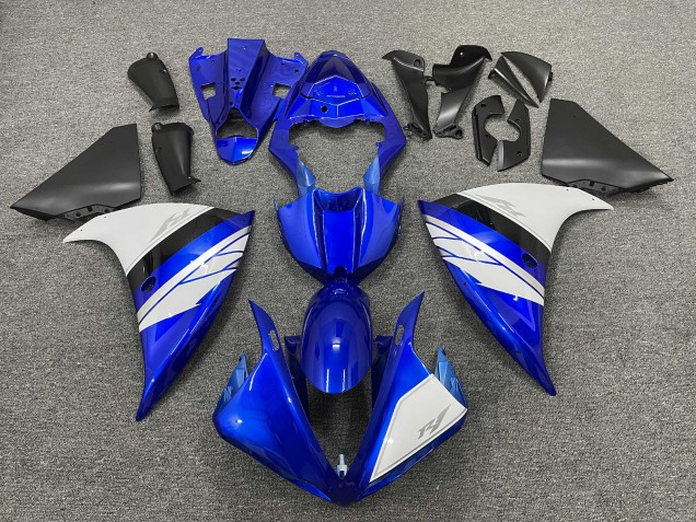Descuento Carenados Moto Yamaha YZF 1000 R1 2012-2014 - Azul Blanco Negro