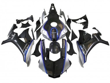 Descuento Carenados Moto Yamaha YZF 1000 R1 2015-2019 - Falso FibraCarbono Plata Azul R1M