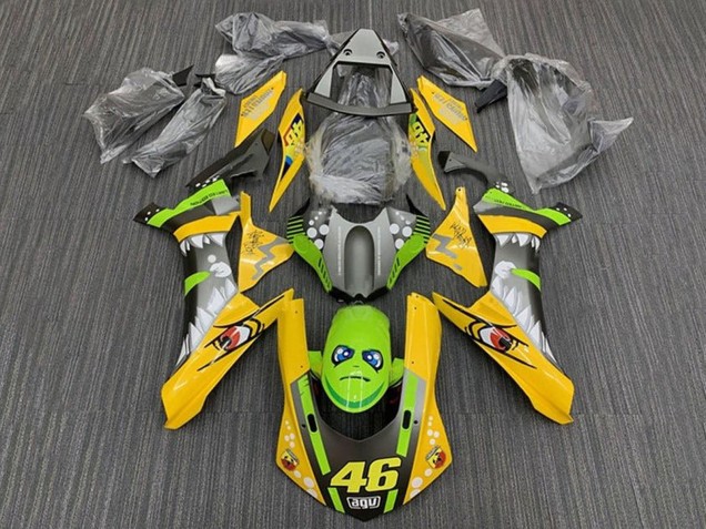 Descuento Carenados Moto Yamaha YZF 1000 R1 2015-2019 - Amarillo Verde Tiburón 46