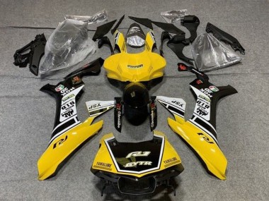 Descuento Carenados Moto Yamaha YZF 1000 R1 2015-2019 - Amarillo Blanco Negro GYTR