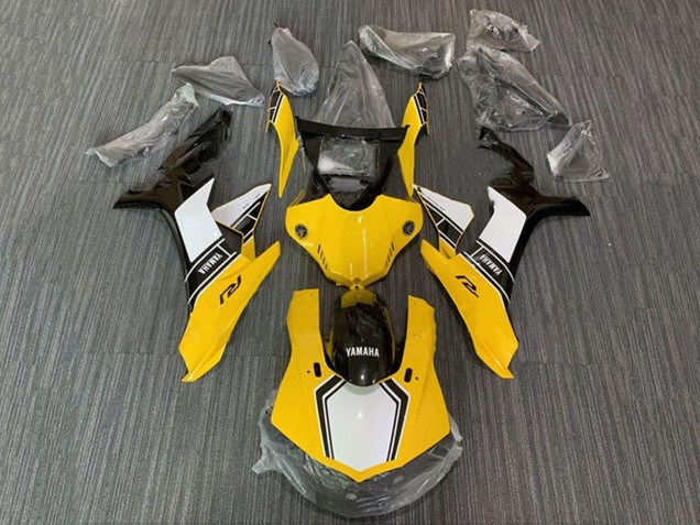 Descuento Kits Carenado Moto Yamaha YZF 1000 R1 2015-2019 - Amarillo Blanco Negro