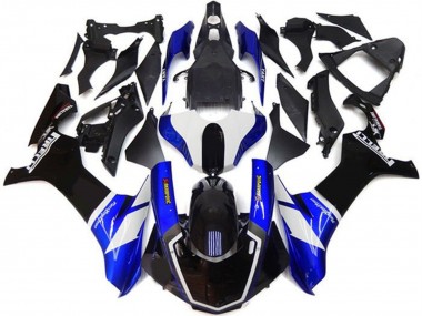 Descuento Kits Carenado Moto Yamaha YZF 1000 R1 2015-2019 - Azul Blanco Negro Brillante