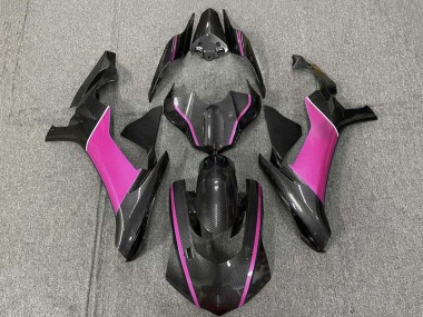 Descuento Carenados Moto Yamaha YZF 1000 R1 2015-2019 - Falso FibraCarbono Rosa