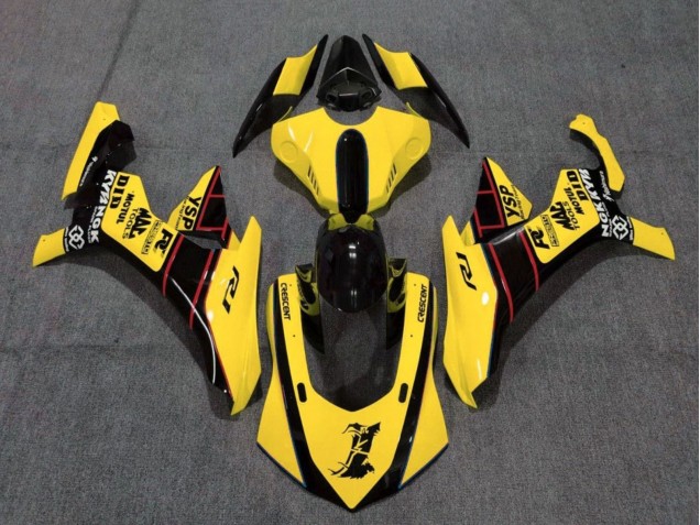 Descuento Carenados Moto Yamaha YZF 1000 R1 2015-2019 - Amarillo Rojo Negro