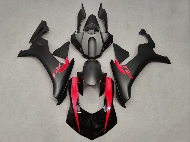 Descuento Carenados Moto Yamaha YZF 1000 R1 2015-2019 - Negro Mate Negro Brillante Rojo