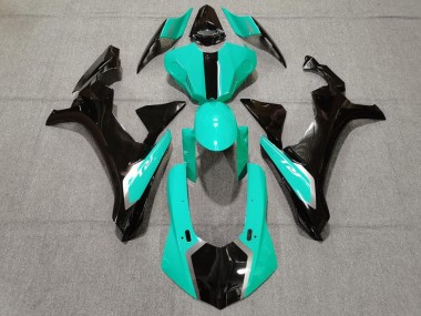 Descuento Carenados Moto Yamaha YZF 1000 R1 2015-2019 - Turquesa Azul Negro Brillante