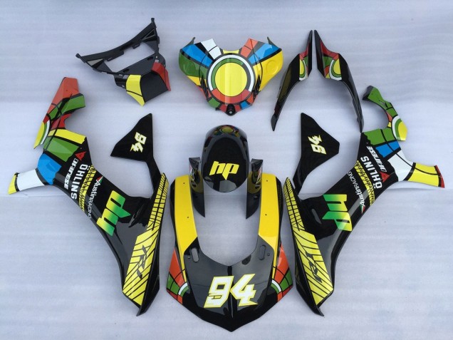 Descuento Carenados Moto Yamaha YZF 1000 R1 2015-2019 - Blanco Azul Verde Amarillo Rojo RuedaColores 94