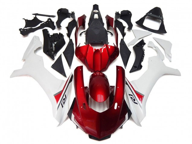 Descuento Carenados Moto Yamaha YZF 1000 R1 2015-2019 - Blanco Rojo Negro