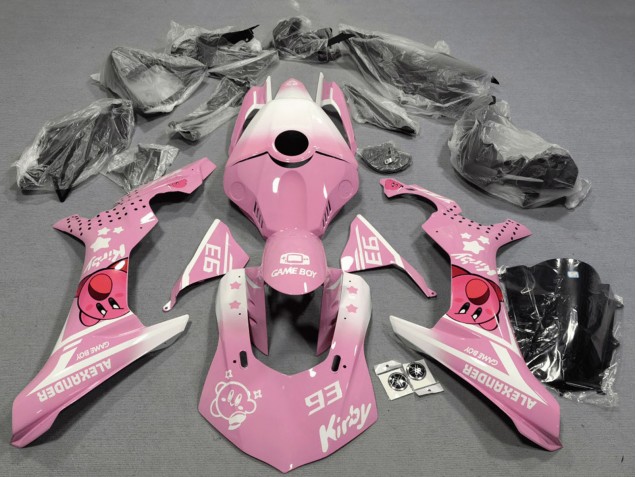 Descuento Carenados Moto Yamaha YZF 1000 R1 2020-2025 - Rosa Blanco Kirby
