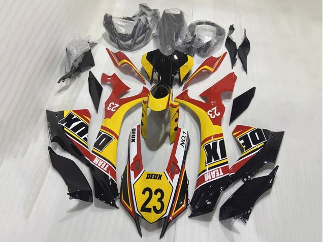 Descuento Carenados Moto Yamaha YZF 1000 R1 2020-2025 - Blanco Amarillo Rojo Negro