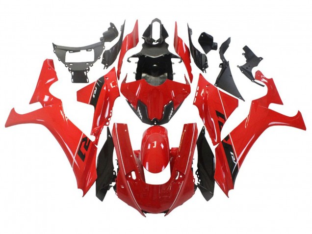 Descuento Carenado Moto Yamaha YZF 1000 R1 2020-2025 - Rojo Blanco Negro Brillante
