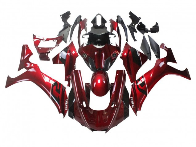Descuento Carenados Moto Yamaha YZF 1000 R1 2020-2025 - Rojo Blanco Negro Raya
