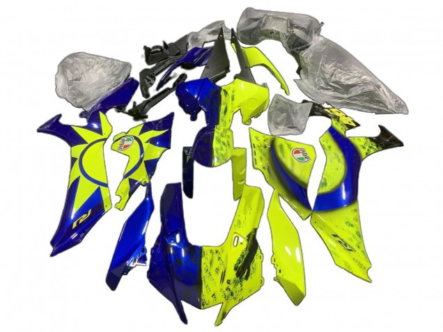 Descuento Carenados Moto Yamaha YZF 1000 R1 2020-2025 - Azul Amarillo Sol Luna