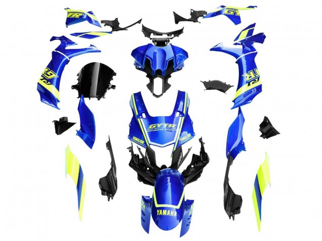 Descuento Carenados Moto Yamaha YZF 1000 R1 2020-2025 - Azul Amarillo Blanco GYTR