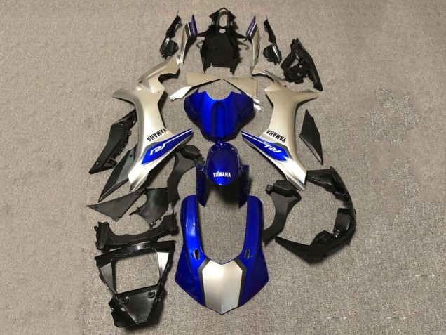 Descuento Carenados Moto Yamaha YZF 1000 R1 2020-2025 - Plata Azul Negro Brillante